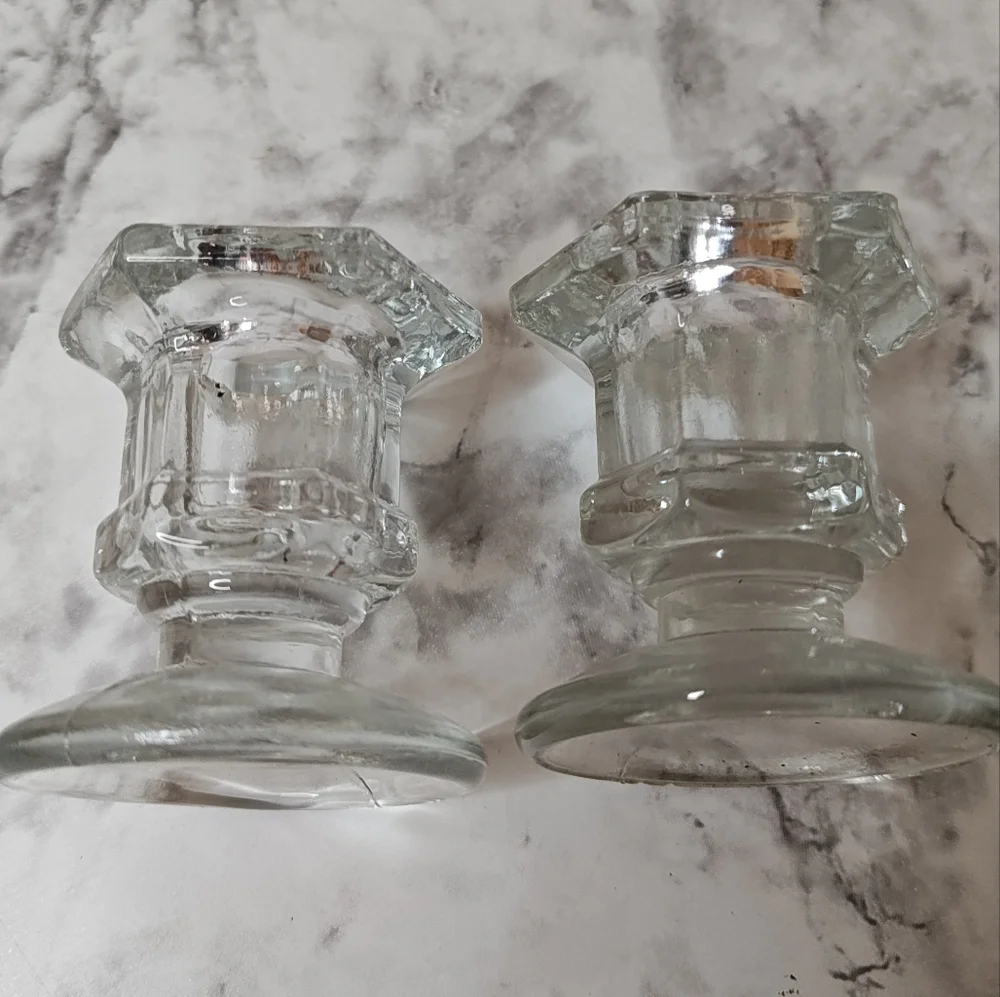 Glass Candle Votive Tealight Candlestick Holder Set Of 5